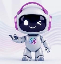 Vitória, mascote da Connect Channels, convidando à consulta dos documentos